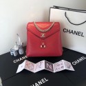 Chanel backpack Calfskin & Gold-Tone Metal A57555 red HV05935FT35