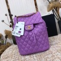 Chanel Backpack Sheepskin Original Leather 83431 Lavender HV01102hi67