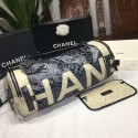 Chanel Bowling Bag A57428 Black & Beige HV09742iv85