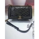 Chanel BOY CHANEL Handbag Crumpled Calfskin & Gold-Tone Metal A67086 black HV08826rJ28