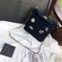 Chanel Bucket Bag A57868 Navy Blue HV03863hk64