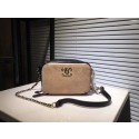 Chanel Calf leather Shoulder Bag 56987 Apricot with brown HV07687fo19
