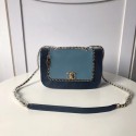 Chanel Calfskin & gold-Tone Metal AS0455 light blue HV00978Gw67