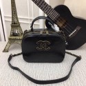 Chanel Calfskin & Gold-Tone Metal bag A81332 black HV05416bW68