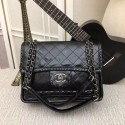 Chanel Calfskin leather Shoulder Bag A25698 black HV01939lU52