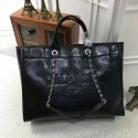 Chanel Calfskin Leather Tote Bag 3626 Black HV09690Cw85