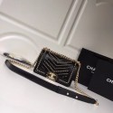 Chanel Calfskin Shoulder Bag B67085 black HV02115uT54