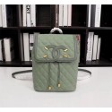 Chanel Caviar Leather Backpack 83430 green HV01739nB26