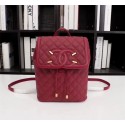 Chanel Caviar Leather Backpack 83430 red HV10573nQ90