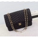 Chanel Caviar Leather Shoulder Bag C56801 black Gold chain HV08144lU52