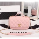Chanel caviar Tote Bag 25691 pink HV01880CI68