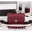 Chanel caviar Tote Bag 25691 red HV01021dX32
