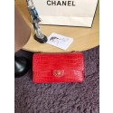 Chanel Classic Flap Bag Original Alligator & Gold-Tone Metal A01112 Cherry HV11640dE28