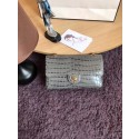 Chanel Classic Flap Bag Original Alligator & Gold-Tone Metal A01112 grey HV06626Il41