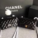 Chanel Classic Flap Bag original Patent Leather 1117 black HV06492Bw85