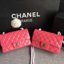 Chanel Classic Flap Bag original Patent Leather 1117 pink HV04694vK93