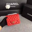 Chanel Classic Flap Bag original Sheepskin Leather 1115 red gold chain HV08234hT91