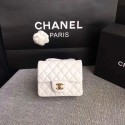 Chanel Classic Flap Bag original Sheepskin Leather 1115 white gold chain HV00679vK93