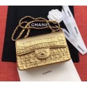 Chanel Classic Handbag Original Alligator & Gold-Tone Metal A01116 gold HV10102Ty85