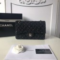Chanel classic handbag Tweed Braid & Silver-Tone Metal A01112-2 HV11748bm74