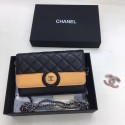 Chanel Clutch with Chain 6851 black silver chain HV08166xh67