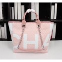 Chanel Cowhide Tote Bag 7180 pink HV10969fJ40