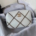 Chanel cross-body bag AS2384 White & black HV04152qB82