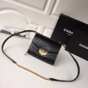 Chanel Flap Bag Calfskin & Gold-Tone Metal A57490 Black HV11146Yf79