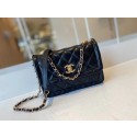 Chanel flap bag Calfskin & Gold-Tone Metal AS2055 black HV00062Rk60