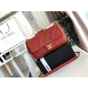 Chanel flap bag Lambskin & Gold Metal AS1358 red HV05225ea89
