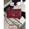 Chanel flap bag Lambskin & Gold-Tone Metal 3798 Purplish HV10798hk64