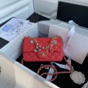 Chanel flap bag Lambskin & Gold-Tone Metal AS2326 red HV02623bm74