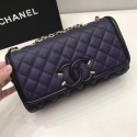 Chanel Flap Bag Original Caviar Leather Shoulder Bag 94430 dark blue HV11926dX32