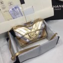 CHANEL Flap Bag Original Leather 1112 Gold HV07575pB23