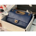 Chanel Flap Bag Original Sheepskin Leather AS1466 Navy Blue HV09740rf34