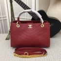 Chanel Flap Bag with Top Handle A57147 red HV00693Yv36