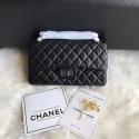 Chanel Flap Original Cowhide Leather 30225 black Silver chain HV02820OG45