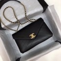 Chanel Flap Original Lambskin Leather Shoulder Bag 57431 black HV00890ea89