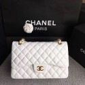 Chanel Flap Original Lambskin Leather Shoulder Bag CF1113 white gold chain HV02872Pf97