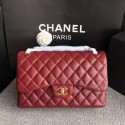 Chanel Flap Original Lambskin Leather Shoulder Bag CF1113 wine gold chain HV10144lu18