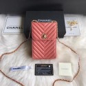 Chanel Flap Original Mobile phone bag 55698 pink HV01158Fh96