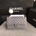 Chanel Flap Original sheepskin Leather Shoulder Bag CF1112 grey silver chain HV04773Ea63