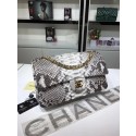 Chanel Flap Original snakeskin Leather Shoulder Bag CF1112 grey HV05807Tk78