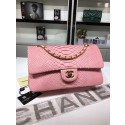 Chanel Flap Original snakeskin Leather Shoulder Bag CF1112 pink HV04588UW57