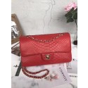 Chanel Flap Original snakeskin Leather Shoulder Bag CF1112 red HV11018bm74