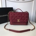 Chanel Flap Shoulder Bag Original Leather A55814 Burgundy HV02252Rk60