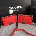 Chanel Flap Shoulder Bag Original Sheepskin Leather LE BOY 67085 red HV07218Oj66