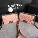 Chanel Flap Shoulder Bag Sheepskin Leather LE BOY 67085 pink HV10804vj67