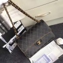 Chanel Flap Shoulder Bags Leather CF B1112 black gold chain HV04303yC28