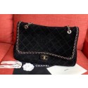 Chanel Flap Shoulder Bags XXL Black CF1113 Gold HV02652pk20
